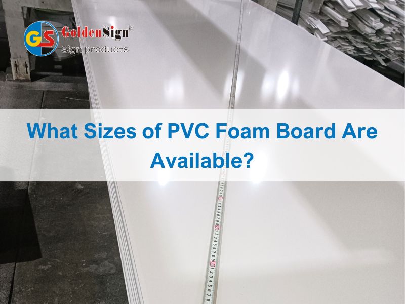 Какие размеры пенопласта ПВХ доступны?