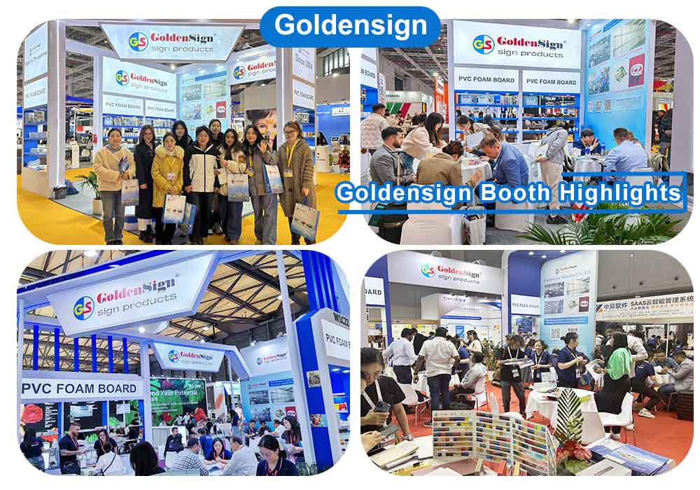 Выставка пенопласта Goldensign PVC