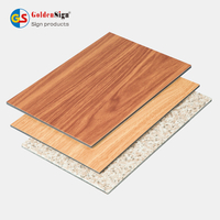 Goldensign The Wooden Pattern ACP Алюминиевая композитная сэндвич -панель
